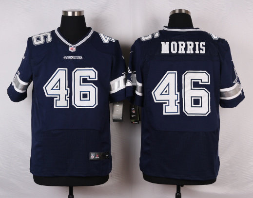 NFL Dallas Cowboys #46 Morris Blue Elite Jersey