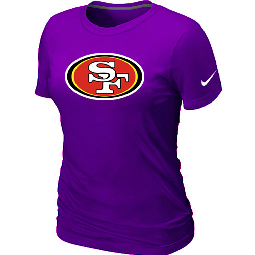  San Francisco 49 ers Purple Womens Logo TShirt 221 