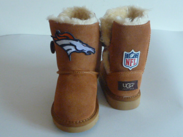 NFL Denver Broncos Cuce Shoes Kids Fanatic Boots Tan