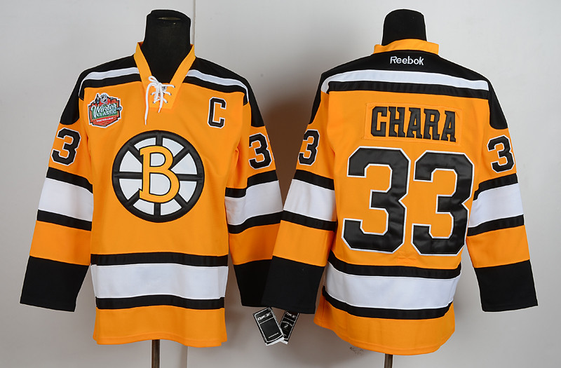 Boston Bruins #33 Ghara Yellow Jersey