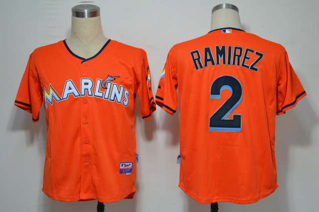 MLB Jerseys Miami Marlins 2 Ramirez Orange 2012