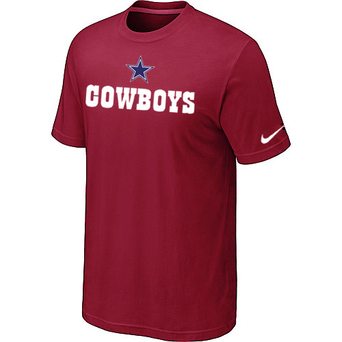  Nike Dallas Cowboys Sideline Legend Authentic Logo TShirt Red 59 