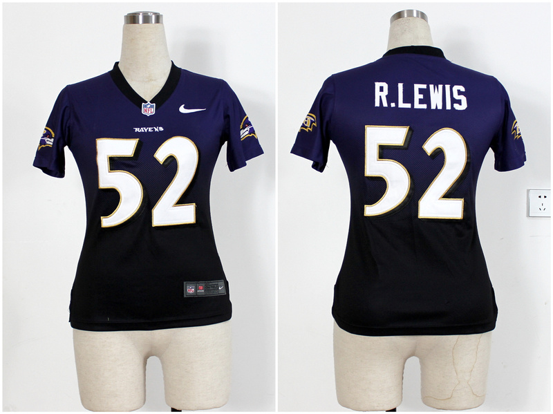 NFL Baltimore Ravens #52 R.Lewis Purple Womens Drift Fashion II Jersey