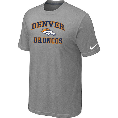  Denver Broncos Heart& Soul Lightgrey TShirt 71 