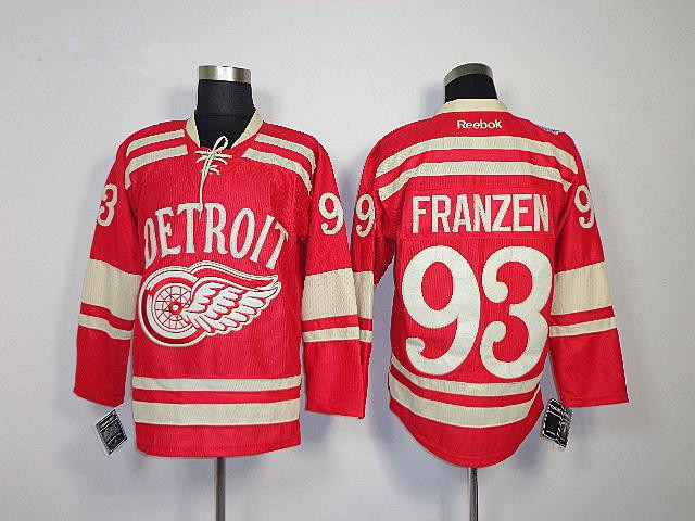 Reebok Detroit Red Wings 2014 NHL Winter Classic #93 Johan Franzen Premier Jersey