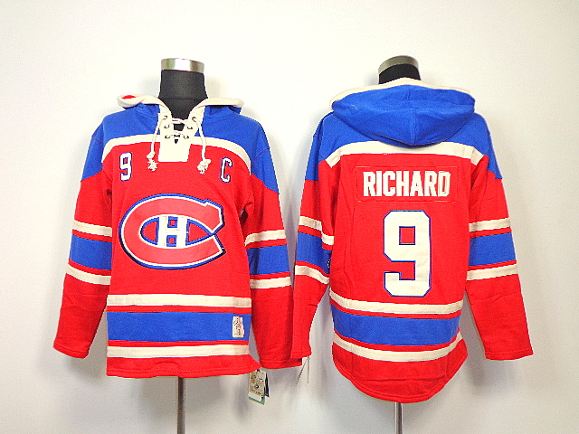 Montreal Canadiens #9 Richard Red Hoodie