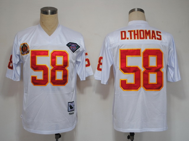 NFL Jerseys Kansas City Chiefs 58 D.Thomas M&N White 1994