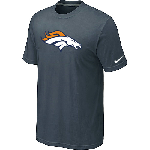  Denver Broncos Sideline Legend Authentic Logo TShirt Grey 91 