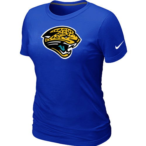  Jacksonville Jaguars Blue Womens Logo TShirt 62 