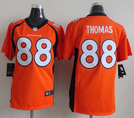 2013 New Nike NFL Denver Broncos #88 Thomas Women Orange Jersey