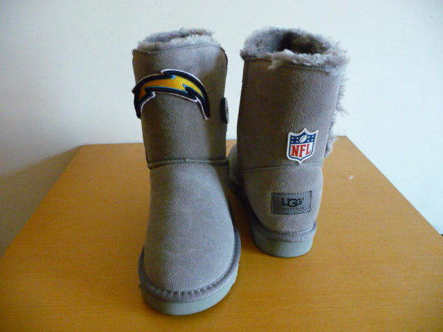 Womens San Diego Chargers Cheerleader Boots Gray