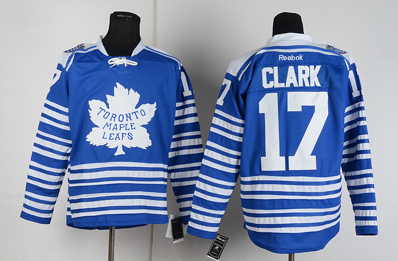 Reebook Toronto Maple Leafs #17 Clark Blue Jersey