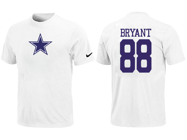  Nike Dallas Cowboys 88 BRYANT Name& Number TShirt White 49 