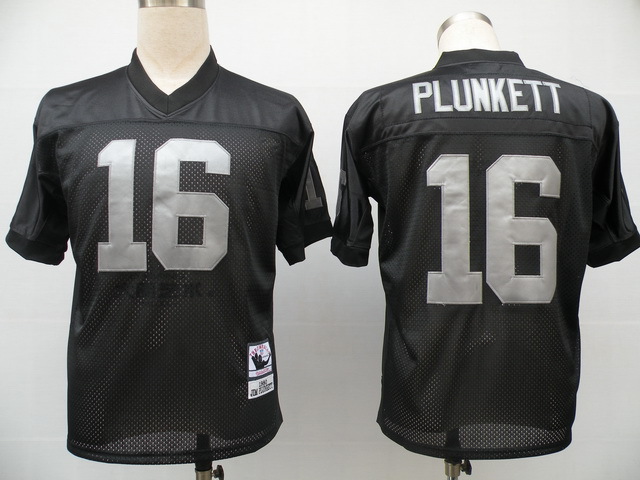 NFL Jerseys Oakland Raiders 16 Jim Plunkett Throwback Black