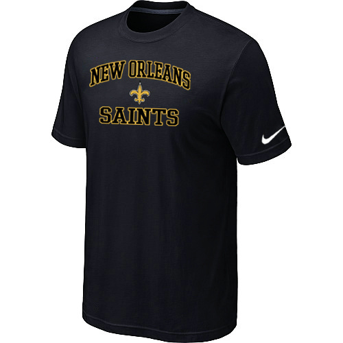 New Orleans Saints Heart& Soul Black TShirt 101