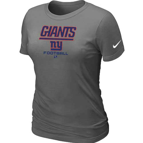 New York Giants D-Grey Womens Critical Victory TShirt75