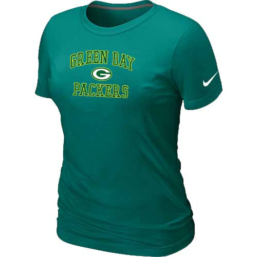  Green Bay Packers Womens Heart& Soul L- Green TShirt 102 