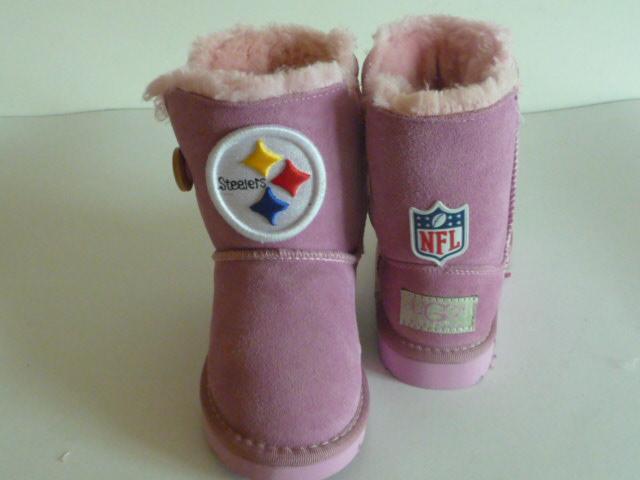 Youth Pittsburgh Steelers Boots Pink
