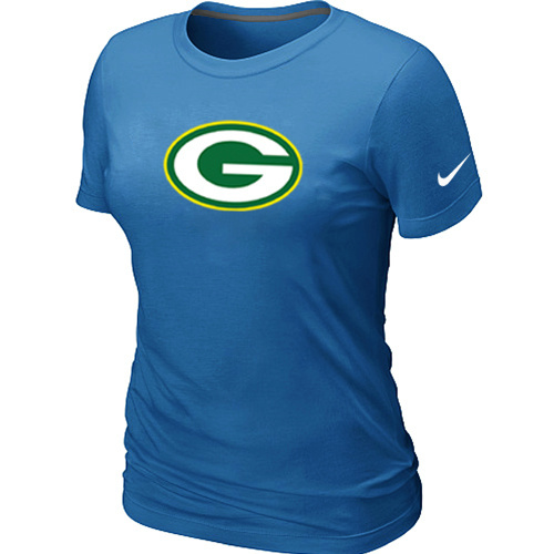  Green Bay Packers L-blue Womens Logo TShirt 121 