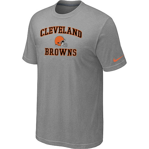  Cleveland Browns Heart& Soul Lightgrey TShirt 69 