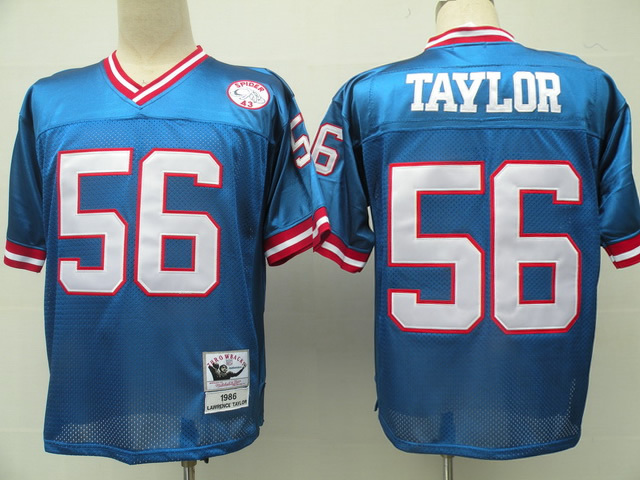 NFL Jerseys New York Giants 56 Lawrence Taylor Blue