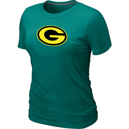  Mens Green Bay Packers Neon Logo Charcoal Womens L- Green Tshirt 8 