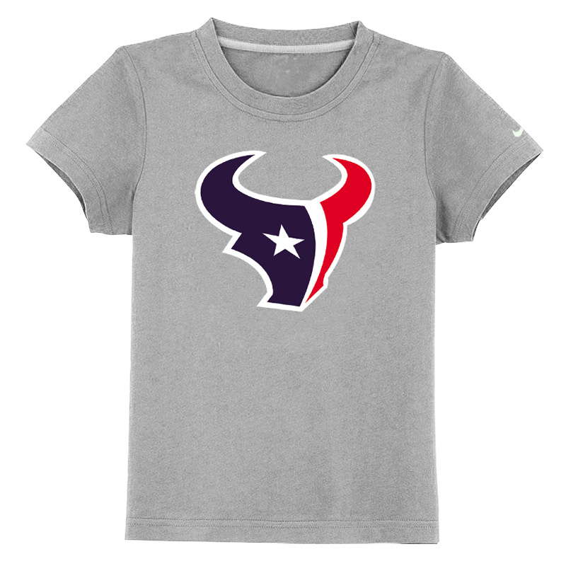 Houston Texans Sideline Legend Authentic Logo Youth T Shirt Grey