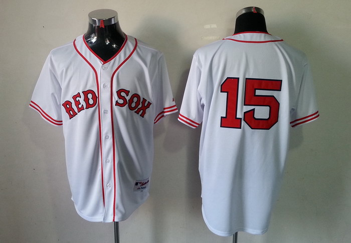 MLB Boston Red Sox 15# Pedroia jersey Red