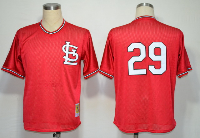 MLB Jerseys St. Louis Cardinals 29 Vince Coleman Red M&N 1985 BP