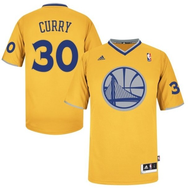 2013 Christmas version NBA Golden State Warriors #30 curry Yellow Jersey