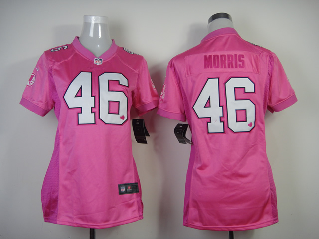 NFL Washington Redskins #46 Morris Women Pink Jersey