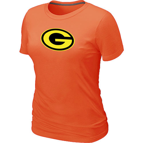 Mens Green Bay Packers Neon Logo Charcoal Womens Orange Tshirt 6 