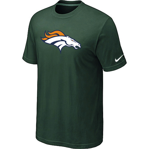  Denver Broncos Sideline Legend Authentic Logo TShirt D- Green 93 