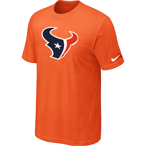  Houston Texans Sideline Legend Authentic Logo TShirt Orange 96 