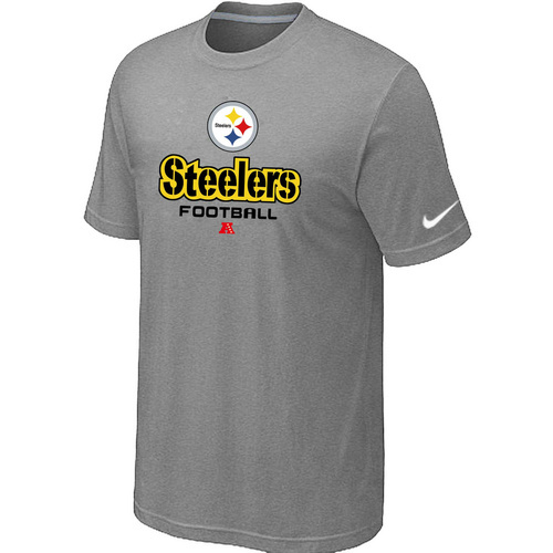  Pittsburgh Steelers Critical Victorylight Grey TShirt 18 