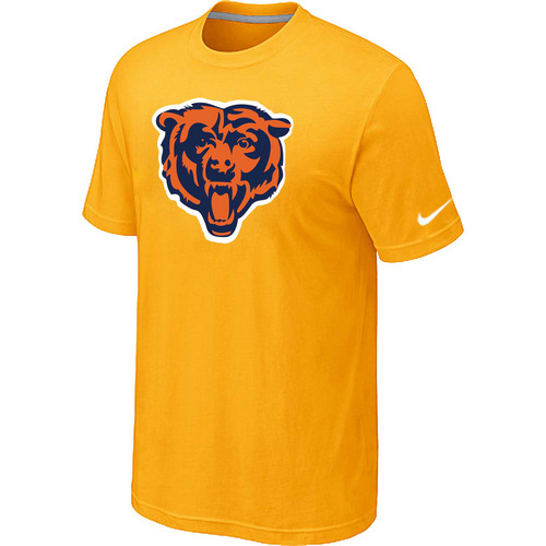  Chicago Bears Yellow Tean Logo TShirt 36 