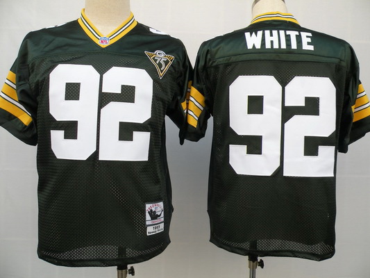 NFL Jerseys Green Bay Packers 92 White green 75th