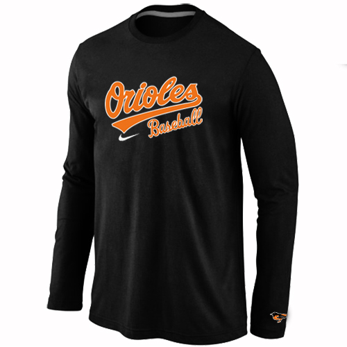 Nike Baltimore Orioles Long Sleeve T-Shirt Black