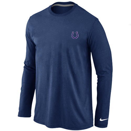 Indianapolis Colts Logo Long Sleeve T-Shirt D.Blue