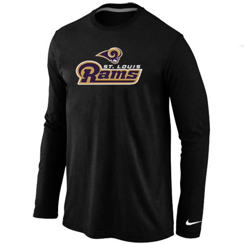 Nike St.Louis Rams Authentic Logo Long Sleeve T-Shirt Black
