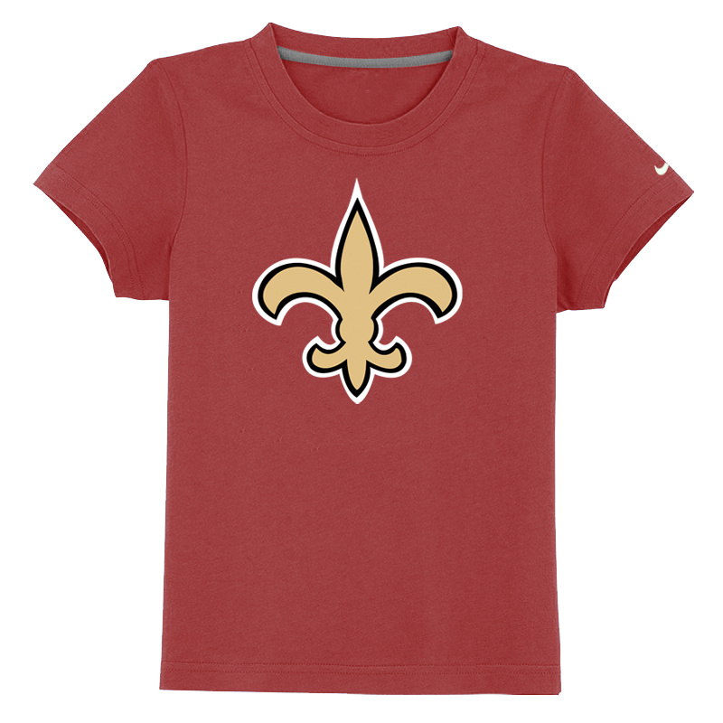 New Orleans Saints Authentic Logo Youth T Shirt red