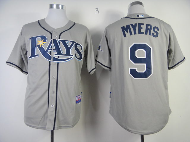 MLB Tampa Bay Rays #9 Myers Jersey Grey