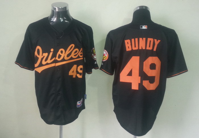 MLB baltimore orioles #49 Bundy Black  Jersey