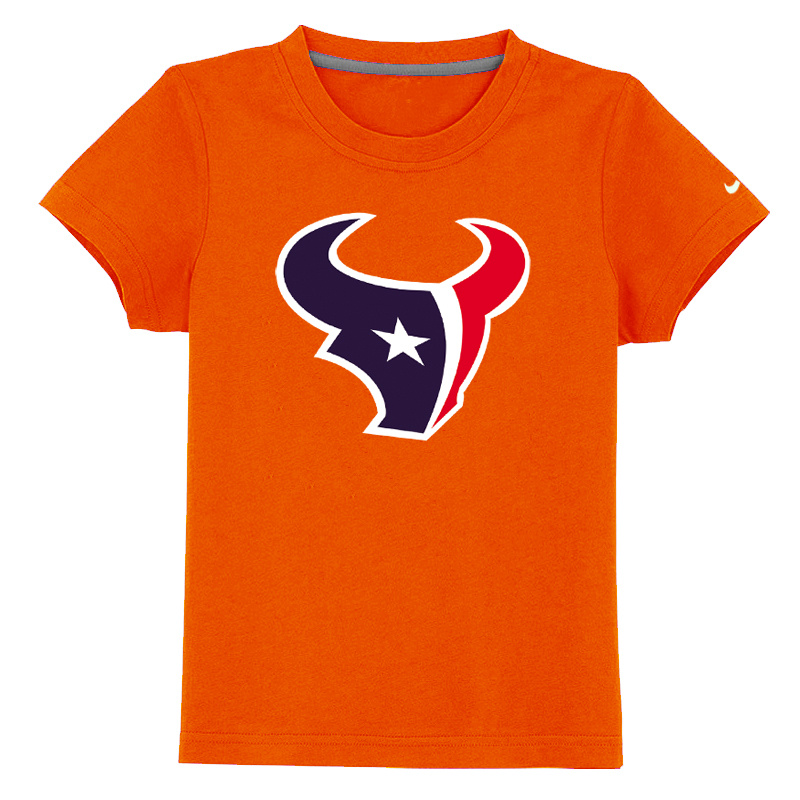 Houston Texans Sideline Legend Authentic Logo Youth T Shirt Orange