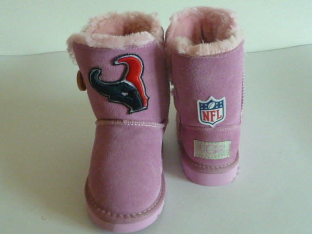 Youth Houston Texans Boots Pink