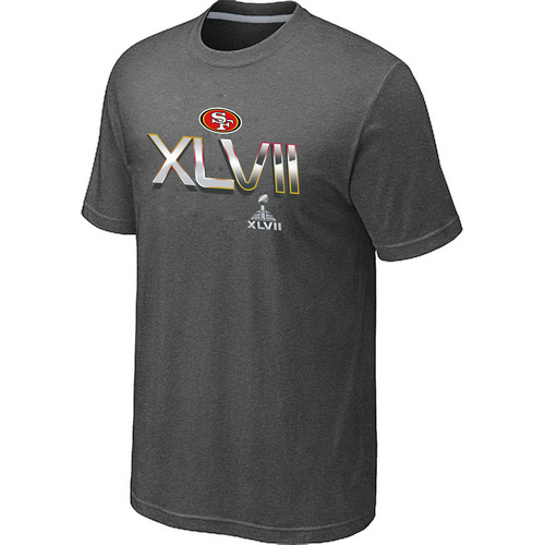  Mens San Francisco 49 ers Super BowlXLVII On Our Way D- Grey TShirt 102 