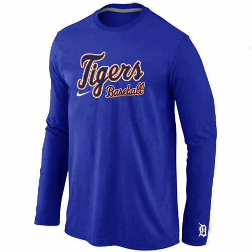 Nike Detroit Tigers Long Sleeve T-Shirt Blue