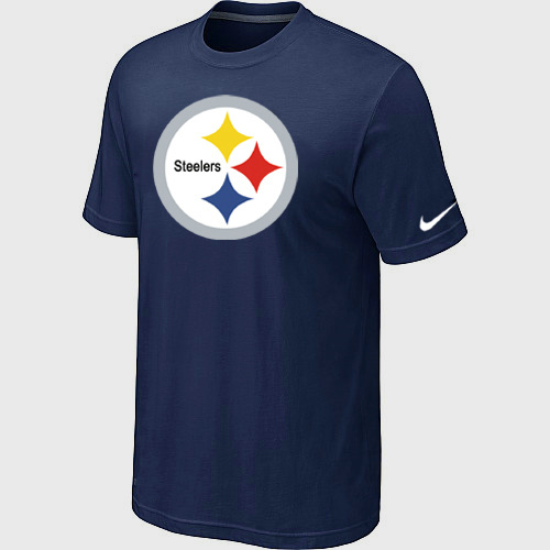  Nike Pittsburgh Steelers Sideline Legend Authentic Logo TShirt D- Blue 101 