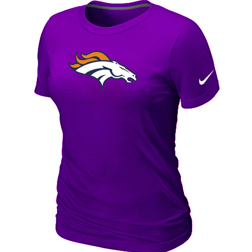Denver Broncos Purple Womens Logo TShirt 52