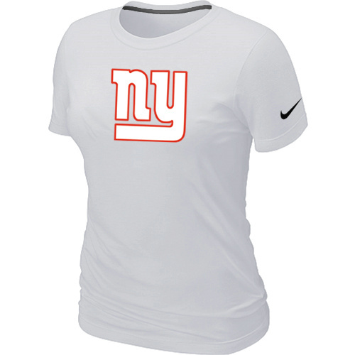  New York Giants White Womens Logo TShirt 81 